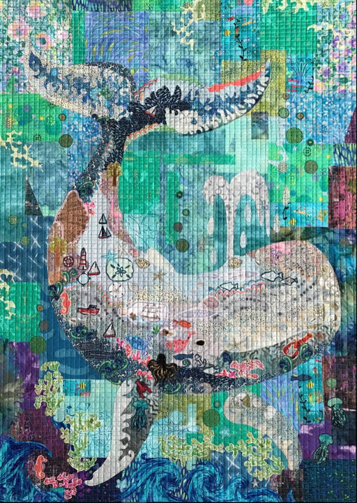 Laura Heine Tyde Collage Pattern - Woven Modern Fabric Gallery
