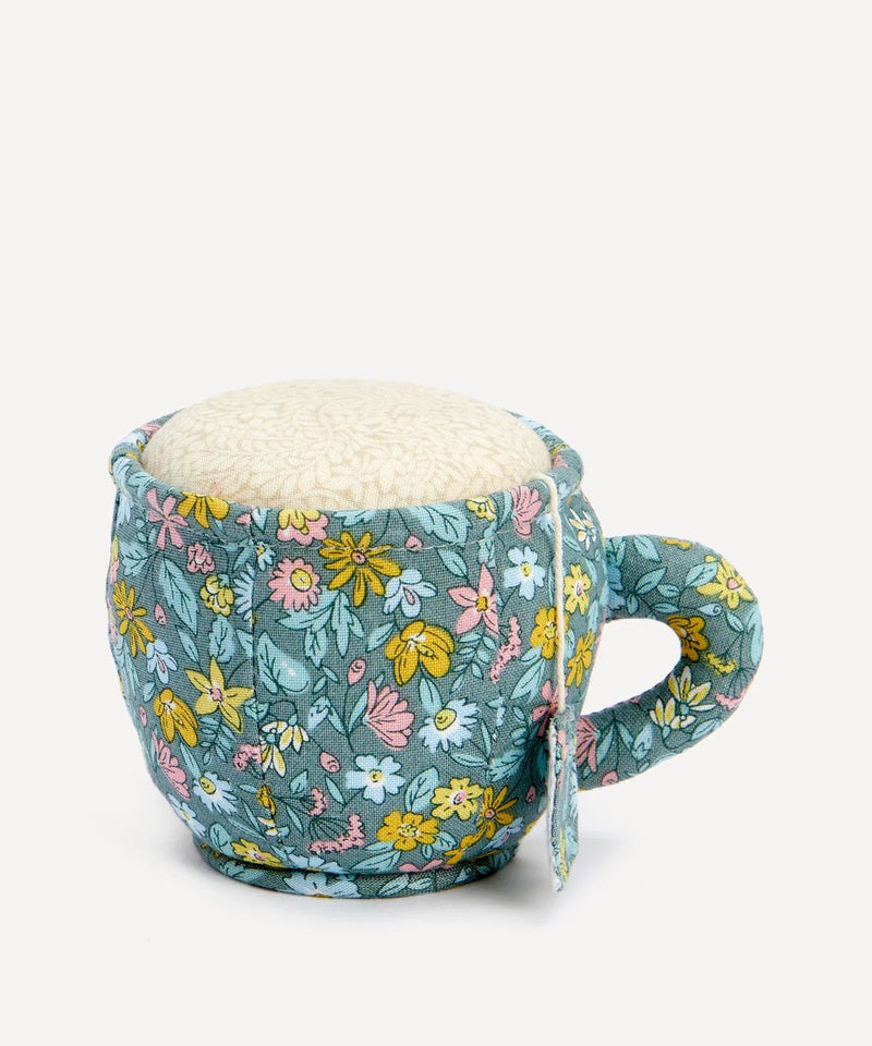 Liberty Tea Cup Pin Cushion Morning Meadow - Woven Modern Fabric Gallery