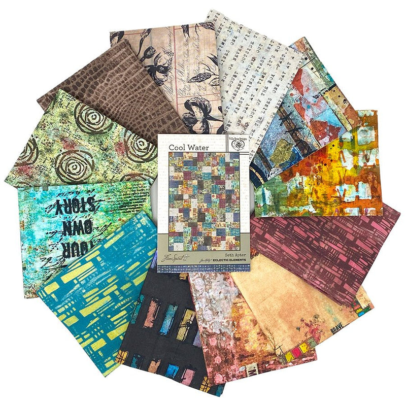 Live Out Loud & Eclectic Elements Spark Pack Cool Water - Woven Modern Fabric Gallery