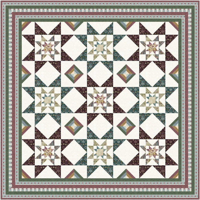 Lodden Stars PDF Quilt Pattern Download - Woven Modern Fabric Gallery