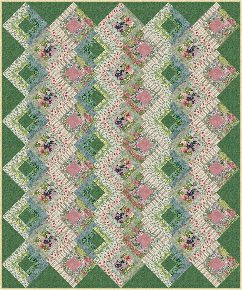 Log Cabin Lattice Quilt Pattern PDF - Woven Modern Fabric Gallery