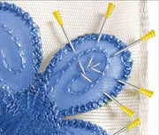 Magic Pins Applique - Woven Modern Fabric Gallery