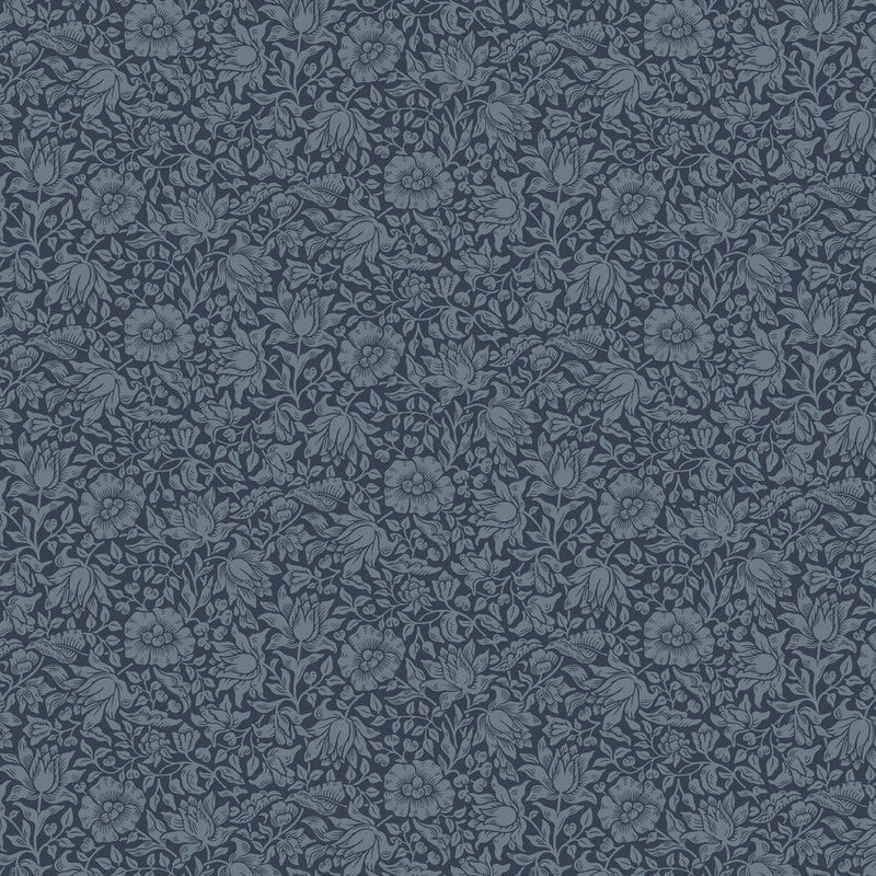 Mallow Navy - Woven Modern Fabric Gallery