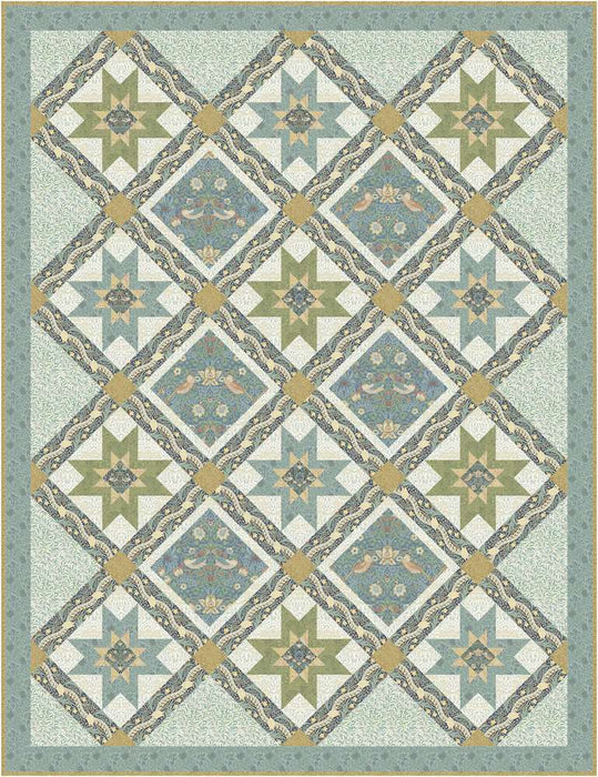 Meadowview Quilt Cool Download - Woven Modern Fabric Gallery