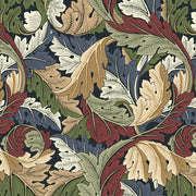Medium Acanthus Ink - Woven Modern Fabric Gallery