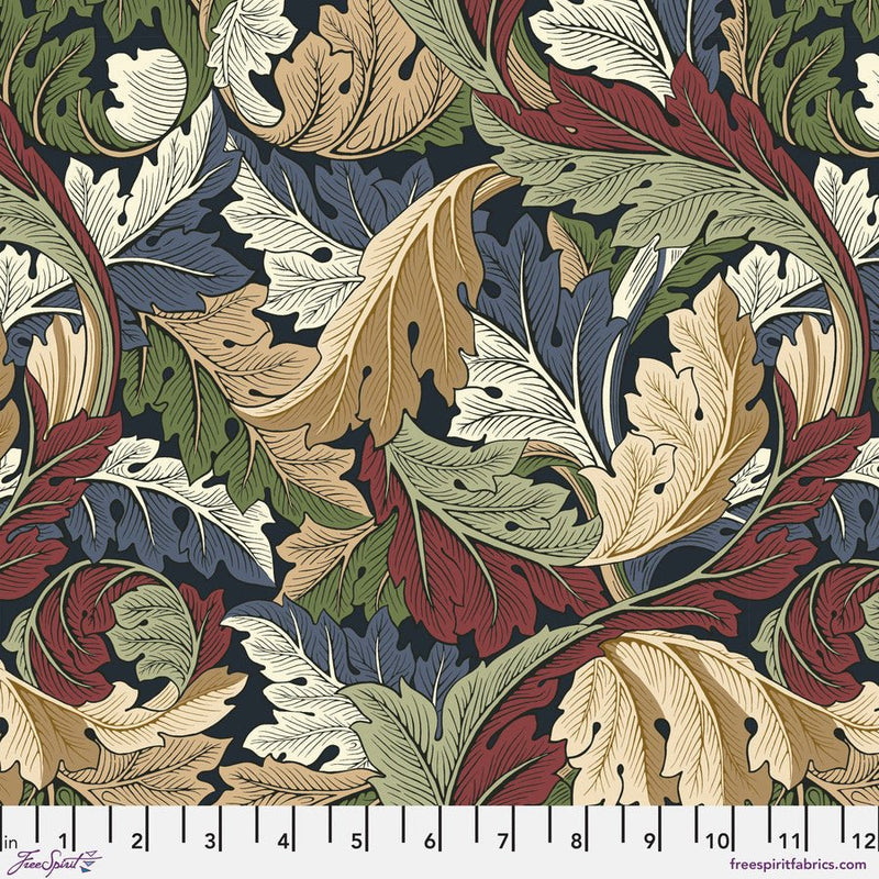 Medium Acanthus Ink - Woven Modern Fabric Gallery