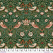 Medium Strawberry Thief Green - Woven Modern Fabric Gallery