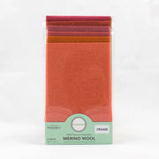 Merino Wool Fat 1/64 Orange - Woven Modern Fabric Gallery