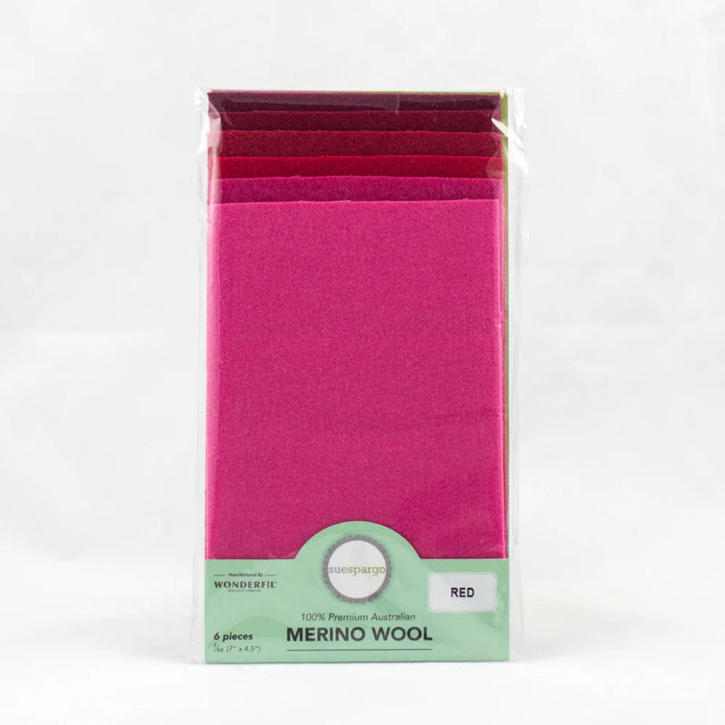 Merino Wool Fat 1/64 Red - Woven Modern Fabric Gallery