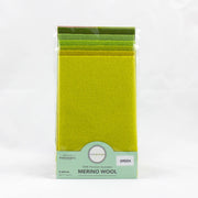Merino wool Packs Fat 1/64 Green - Woven Modern Fabric Gallery