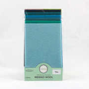 Merino Wool Packs Fat 1/64 Teal - Woven Modern Fabric Gallery