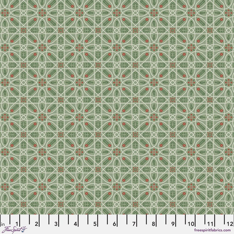 Mini Brophy Trellis Sage - Woven Modern Fabric Gallery