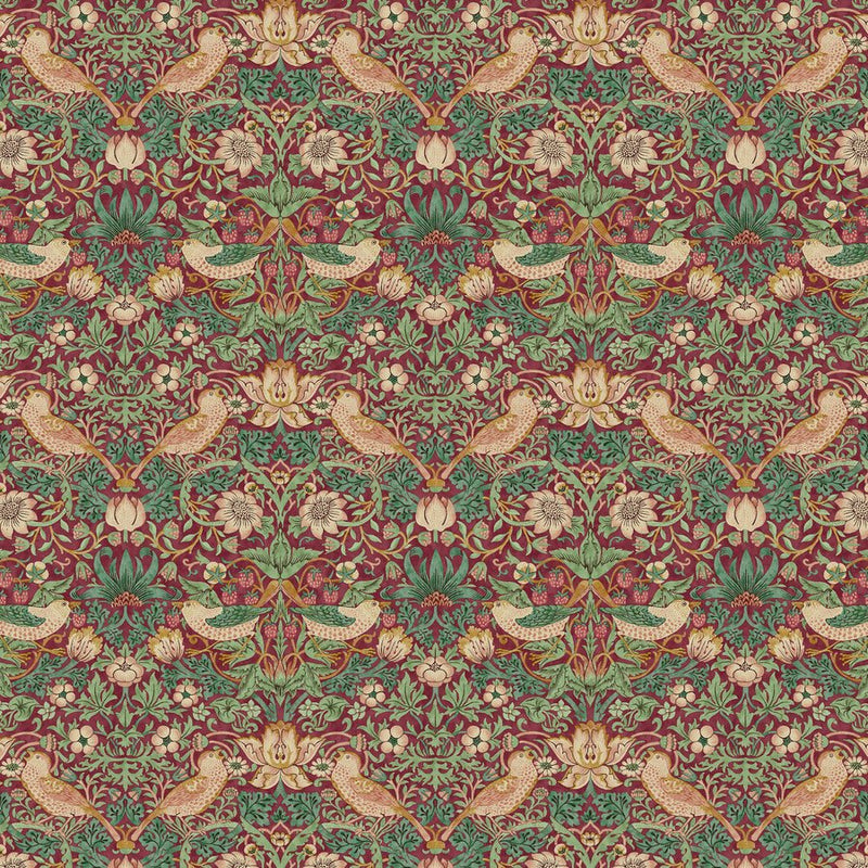 Morris & Co. Mini Strawberry Thief fabric - Woven Modern Fabric Gallery