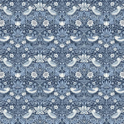 Mini Strawberry Thief Indigo - Woven Modern Fabric Gallery