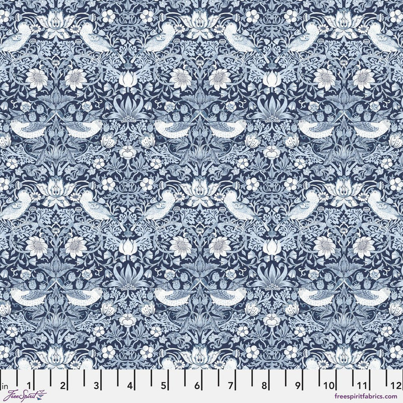 Mini Strawberry Thief Indigo - Woven Modern Fabric Gallery