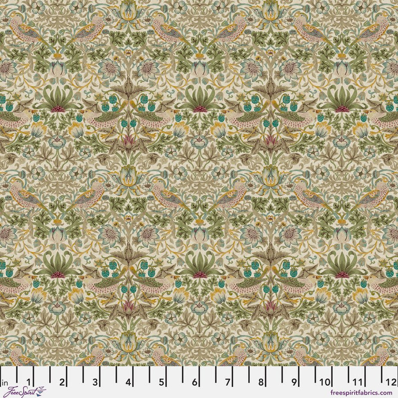 Mini Strawberry Thief Old Gold - Woven Modern Fabric Gallery