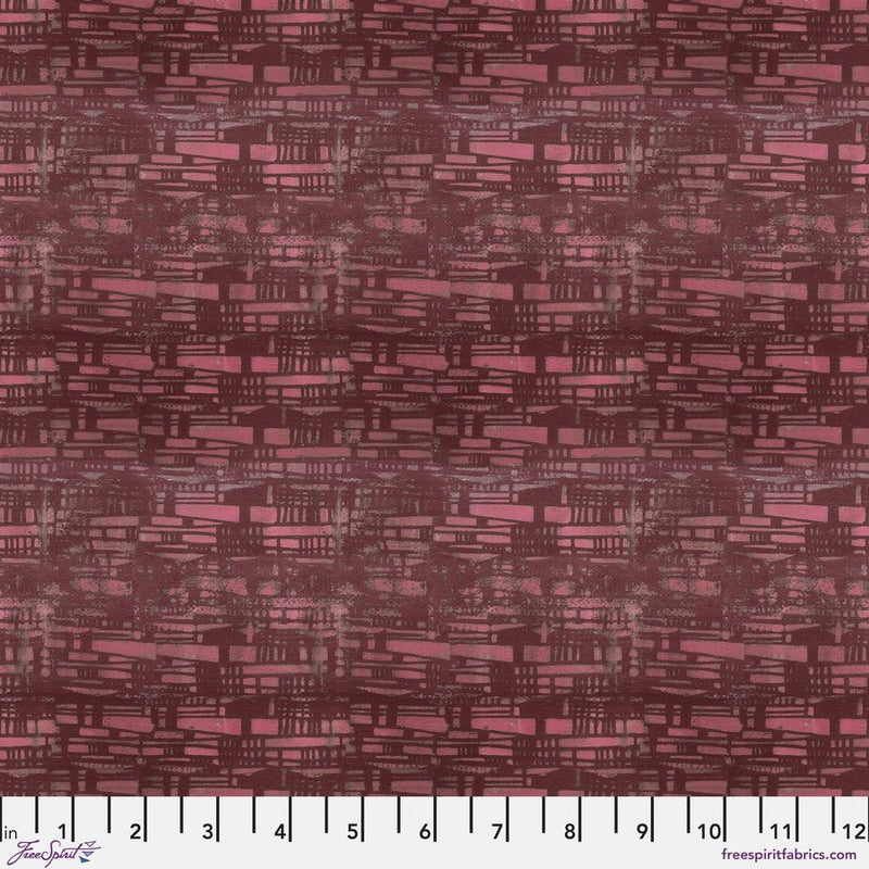 Minor Chord Burgundy - Woven Modern Fabric Gallery