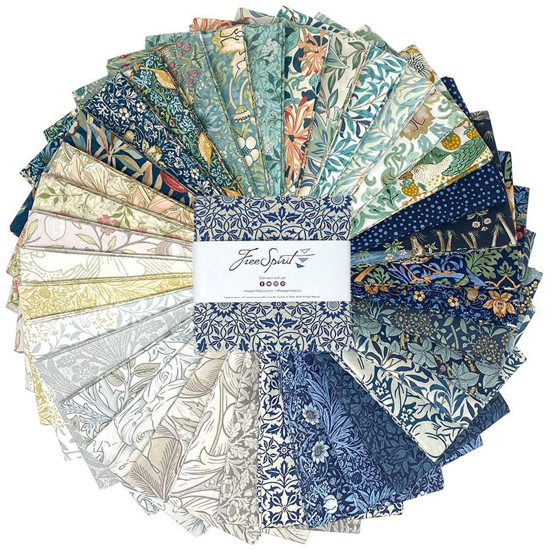 Morris & Co 5" Charm Pack Multi - Woven Modern Fabric Gallery