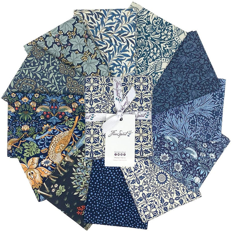 Morris & Co Fat Quarter Bundle Delft - Woven Modern Fabric Gallery