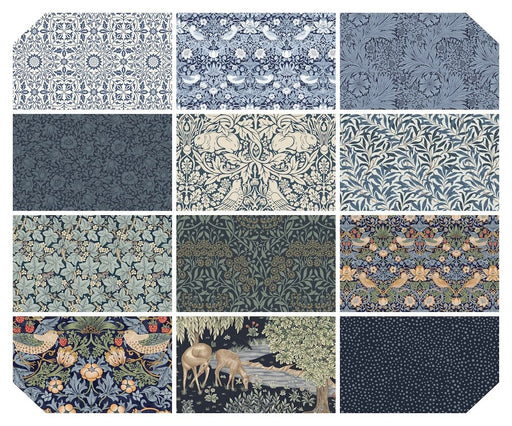 Morris & Co Fat Quarter Bundle Delft - Woven Modern Fabric Gallery