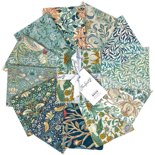 Morris & Co Fat Quarter Bundle Mint - Woven Modern Fabric Gallery