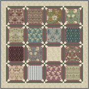 Morris & Co Lodden Blooms PDF Quilt Pattern Download - Woven Modern Fabric Gallery