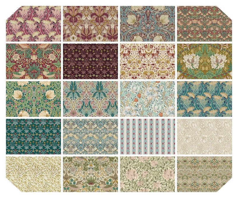 Morris & Co Lodden Jelly Roll 2.5" - Woven Modern Fabric Gallery