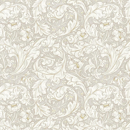 Morris & Co Mineral Bachelor Buttons Dove - Woven Modern Fabric Gallery
