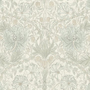 Morris & Co Mineral Honeysuckle & Tulip Ivory - Woven Modern Fabric Gallery