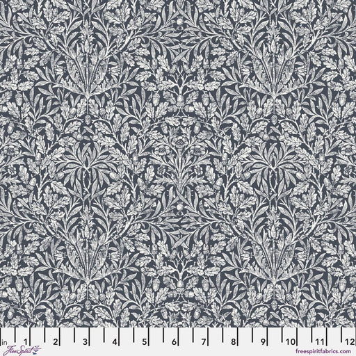 Morris & Co Morden Acorn Charcoal - Woven Modern Fabric Gallery