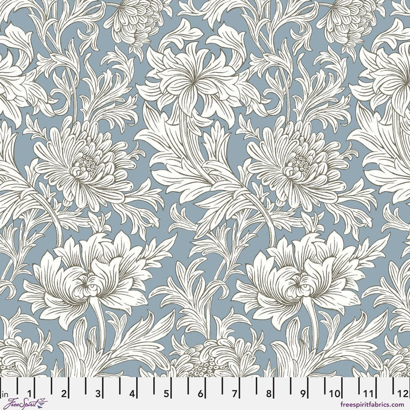 Morris & Co Morden Chrysanthemum Tonal - Woven Modern Fabric Gallery