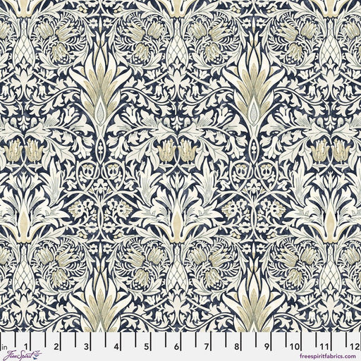 Morris & Co Morden Snakeshead Charcoal - Woven Modern Fabric Gallery