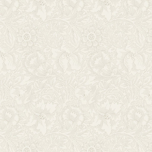 Morris & Co Standen Poppy Cream - Woven Modern Fabric Gallery