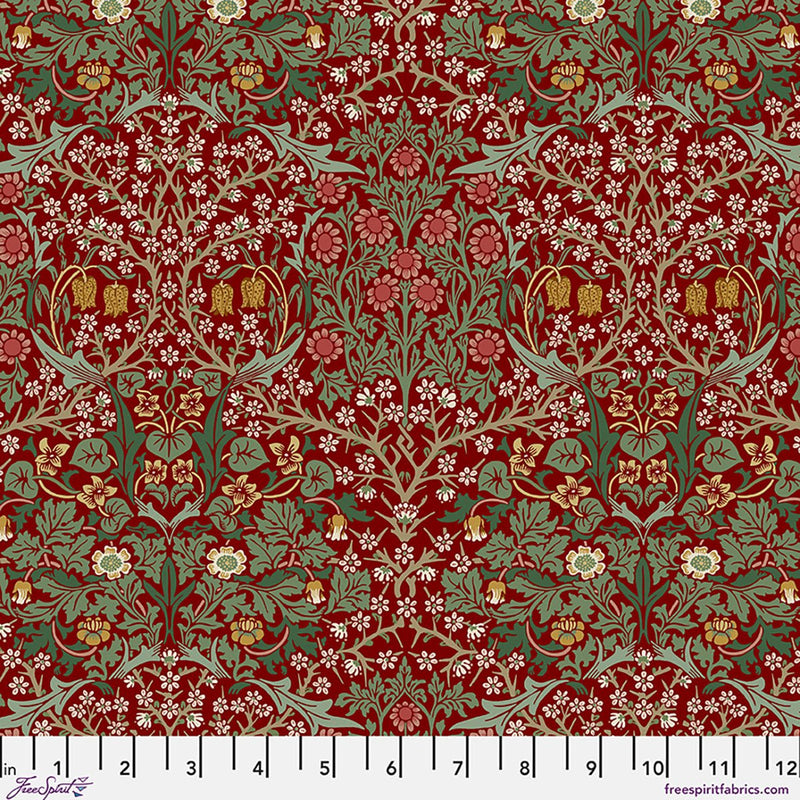 Morris & Co Suffolk Blackthorn Thorned Rose - Woven Modern Fabric Gallery