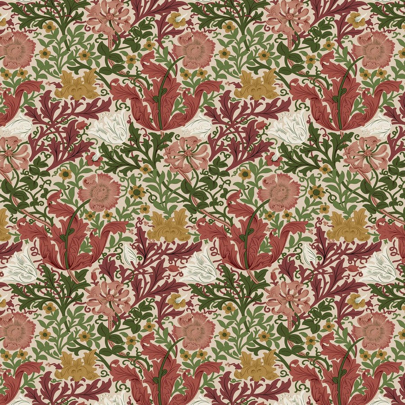Morris & Co Suffolk Compton Rose - Woven Modern Fabric Gallery