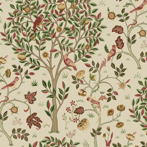 Morris & Co Suffolk Klemscott Tree Barbed Berry - Woven Modern Fabric Gallery