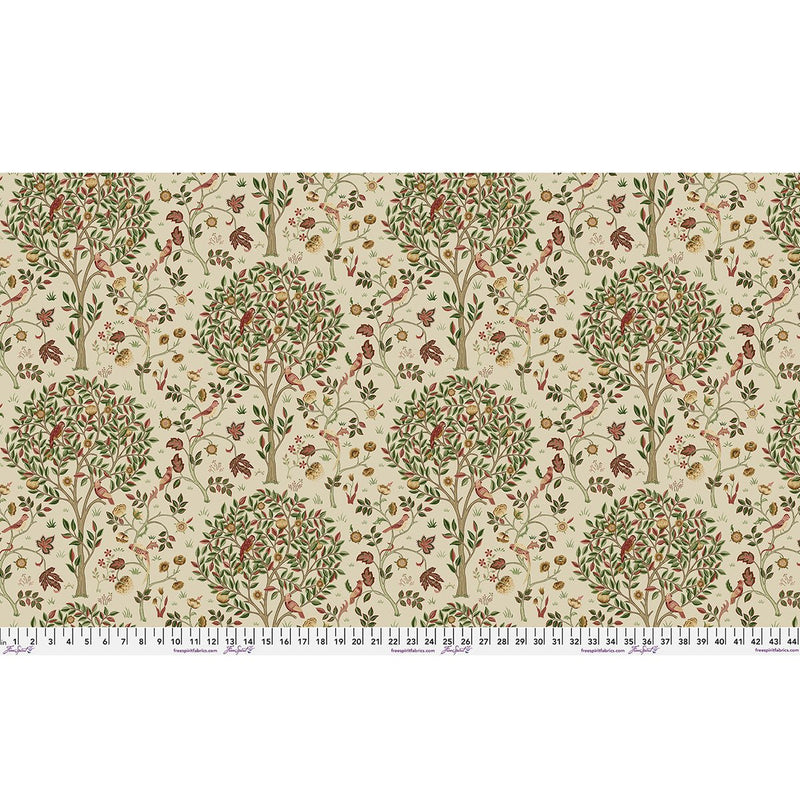 Morris & Co Suffolk Klemscott Tree Barbed Berry - Woven Modern Fabric Gallery