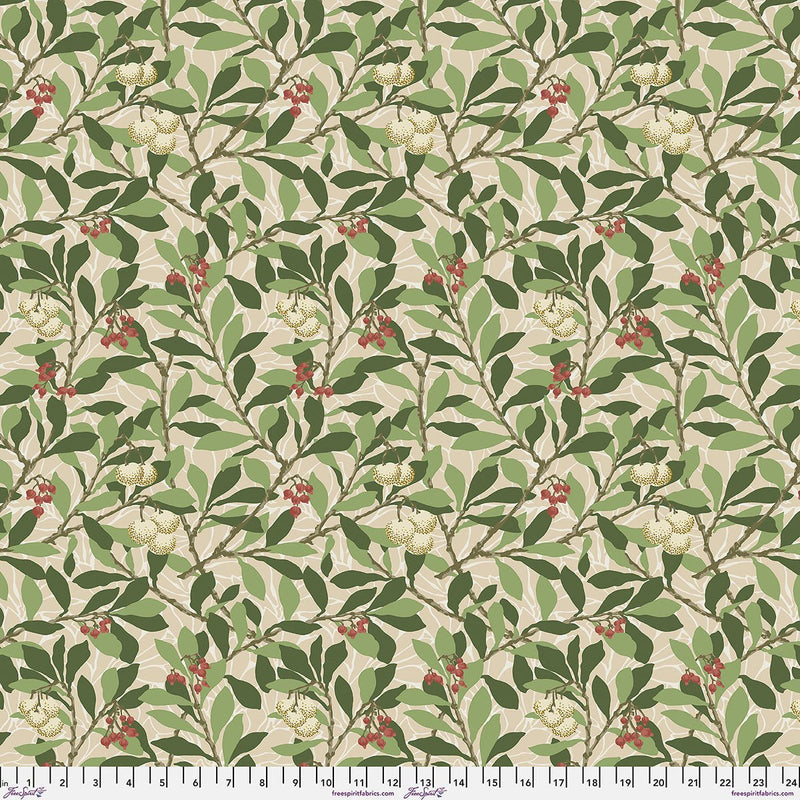 Morris & Co Suffolk Large Arbutus Quilt Backing - Woven Modern Fabric Gallery