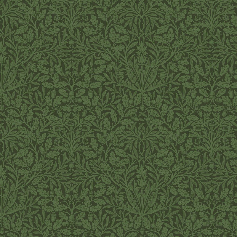 Morris & Co Suffolk Pure Acorn Olive - Woven Modern Fabric Gallery