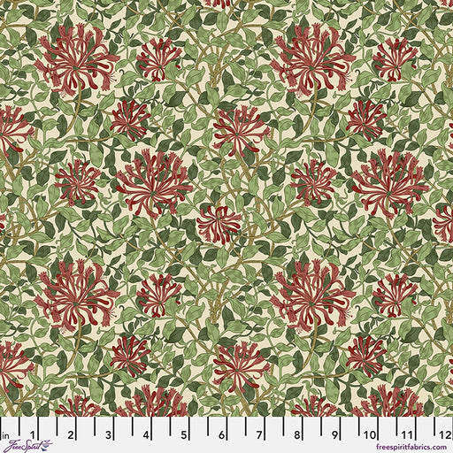 Morris & Co Suffolk Small Honeysuckle Madder Leaf - Woven Modern Fabric Gallery