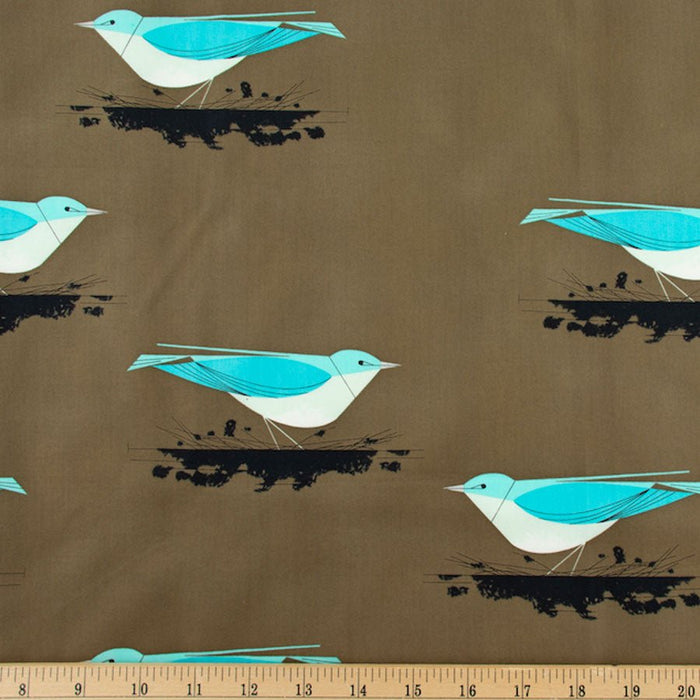 Mountain Blue Bird - Woven Modern Fabric Gallery