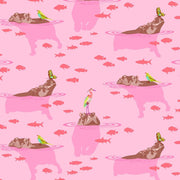 My Hippos Don't Lie Nova - Woven Modern Fabric Gallery