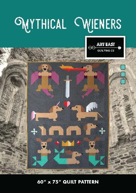 Mythical Wieners Quilt Pattern - Woven Modern Fabric Gallery