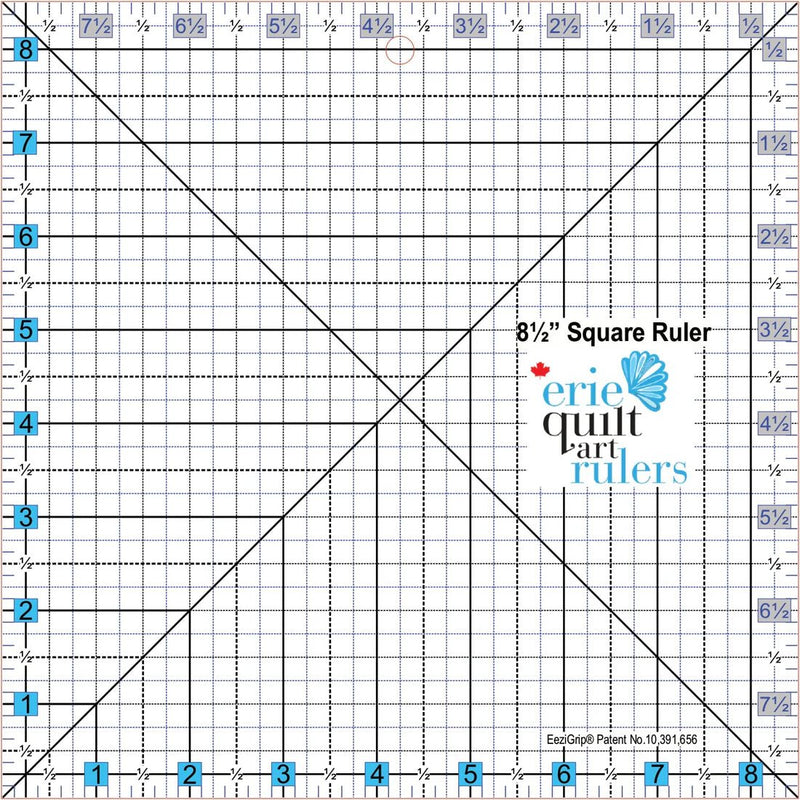 Non Slip Quilting Ruler 8.5x8.5 - Woven Modern Fabric Gallery