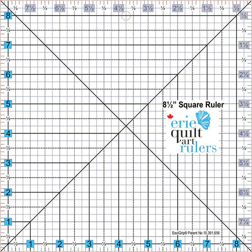 Non Slip Quilting Ruler 8.5x8.5 - Woven Modern Fabric Gallery