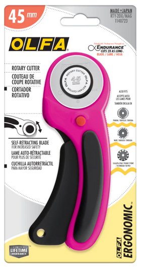 Olfa Rotary Cutter Deluxe 45mm - Woven Modern Fabric Gallery