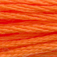 DMC Embroidery Floss 970 Neon Orange