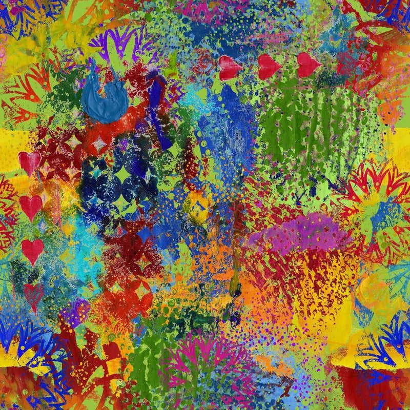 Paint Splatters Quilt Backing - Woven Modern Fabric Gallery