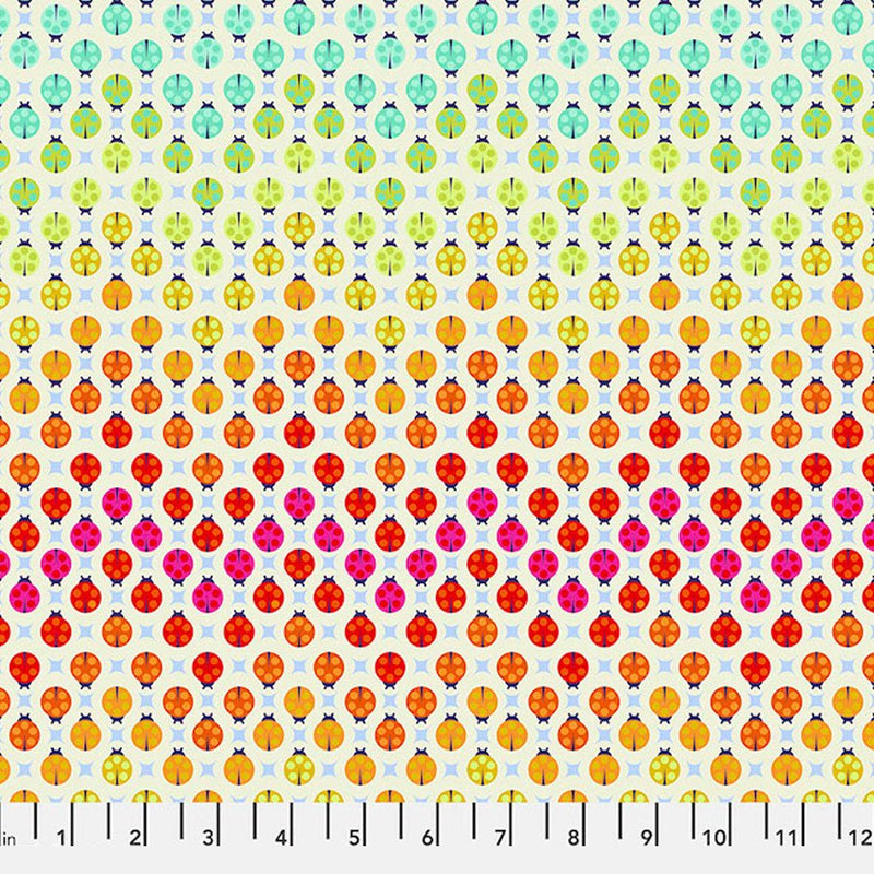 Painted Ladies Glow - Woven Modern Fabric Gallery