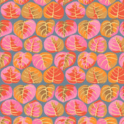 Palm Leaves Pink - Woven Modern Fabric Gallery